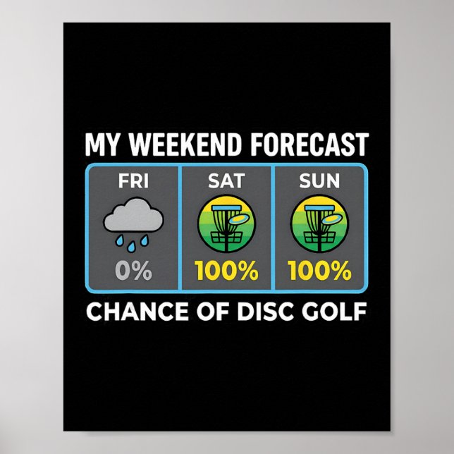 Affiche Mon Prévisions De Week-End 100 Pour Cent De Chance (Devant)