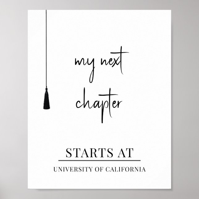 Affiche Mon prochain diplôme de chapitre (Devant)