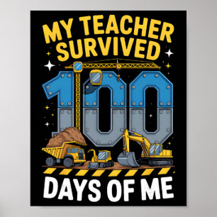 Affiche Mon professeur a survécu 100 jours de mon véhicule