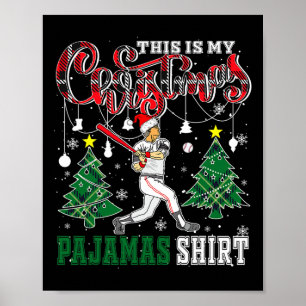 Affiche Mon Pyjama de Noël Chemise Drôle Père Noël Vendre