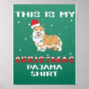 Affiche Mon pyjama de Noël Joyeux Noël Joyeux Noël Joyeux 