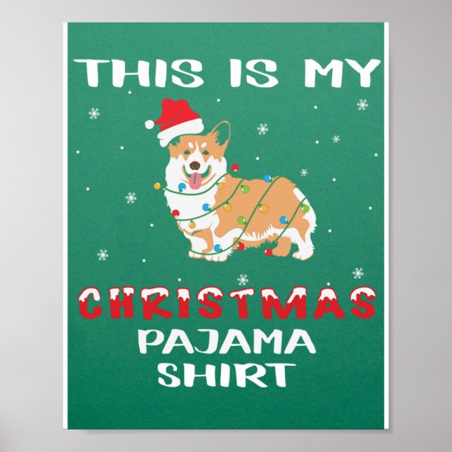 Affiche Mon pyjama de Noël Joyeux Noël Joyeux Noël Joyeux  (Devant)