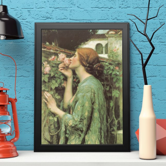 Affiche Mon Rose doux, ou Âme du Rose par Waterhouse (Créateur téléchargé)