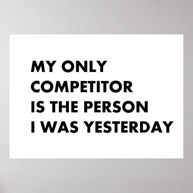 Affiche Mon seul concurrent (Devant)