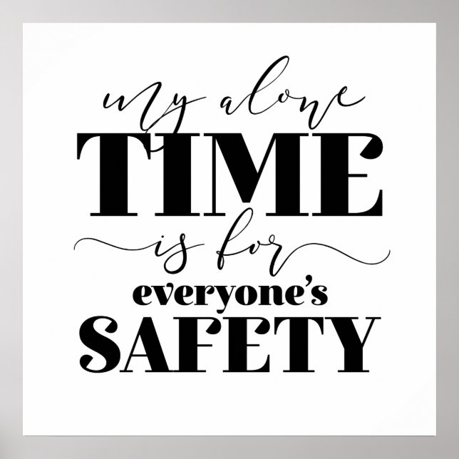 Affiche Mon seul temps est pour la sécurité de tous (Devant)