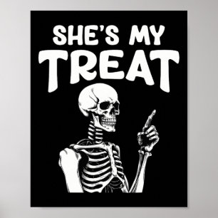 Affiche Mon Squelette Traite Correspondant Halloween Costu