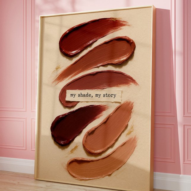Affiche Mon Teint Mon Histoire Maquillage Beauté Murale (Créateur téléchargé)