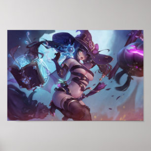 Affiche Mona comme sorcière Genshin Impact