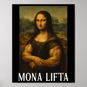 Affiche Mona Lifta Bodybuilding Drôle cadeau