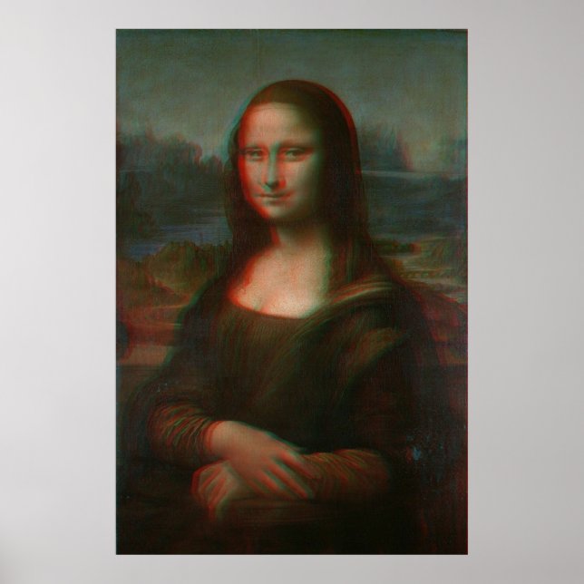Affiche Mona Lisa 3D (Devant)