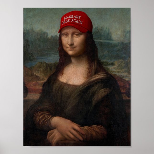 Affiche Mona Lisa and Make Art Great Again (Devant)