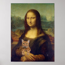 Mona Lisa avec chat