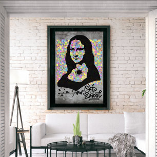 Affiche Mona Lisa Graffiti Street Art Pop Culture