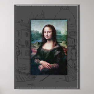 Affiche Mona Lisa, La Gioconda. Leonardo da Vinci