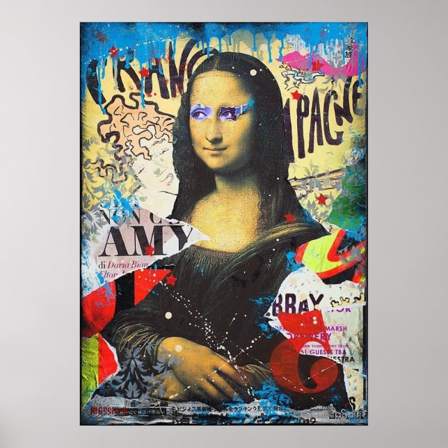 Affiche mona lisa, leonard de vinci, art classique, renais (Devant)