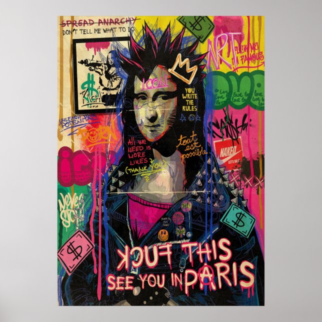 Affiche mona lisa, leonard de vinci, art classique, renais (Devant)