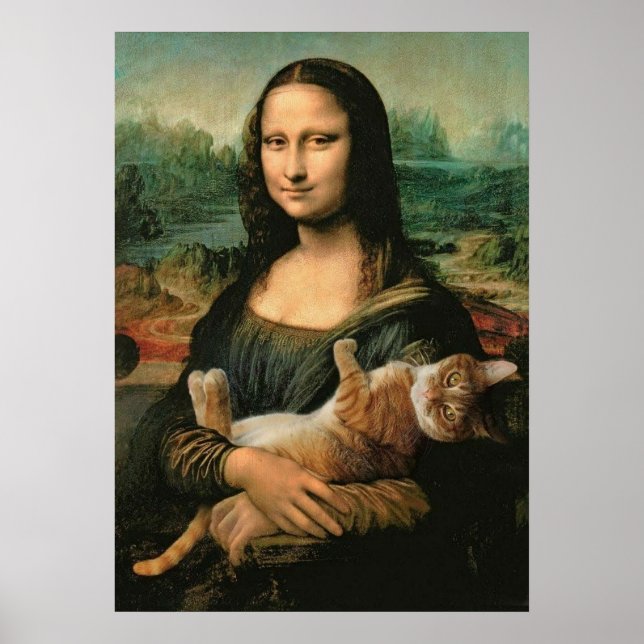 Affiche mona lisa, leonardo da vinci, classic art, renaiss (Devant)