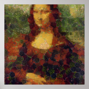Affiche Mona Lisa Lettuce Art fine Cuillère végétale