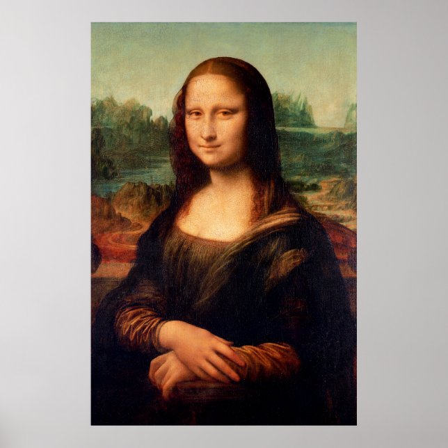 Affiche Mona Lisa par Leonardo Da Vinci - Version restauré (Devant)