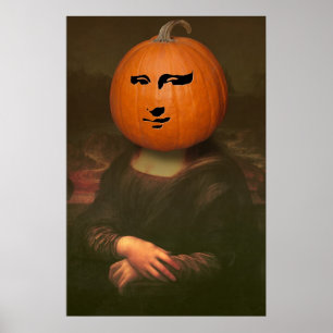 Affiche Mona Lisa Pumpkin
