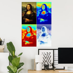 Affiche Mona Lisa Warholled
