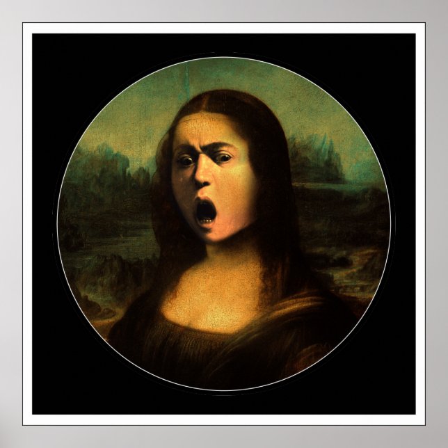 Affiche Mona Medusa du Caravaggio (Devant)