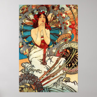 Affiche Monaco Monte Carlo Alphonse Mucha