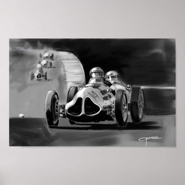 Affiche Monaco Race Car (Devant)
