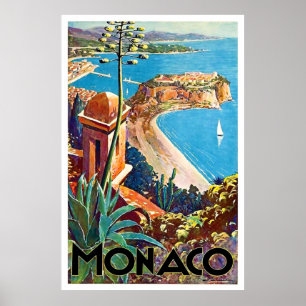 Affiche Monaco, Riviera