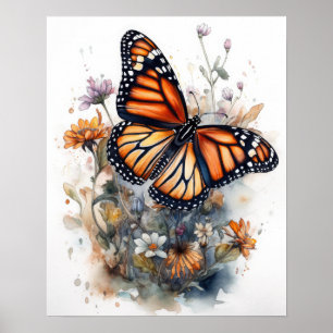 Affiche Monarch Papillon Art Imprimer l'affiche