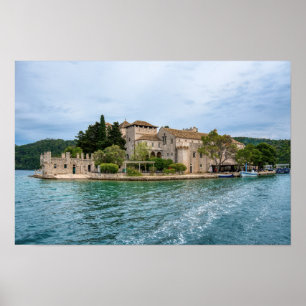 Affiche Monastère bénédictin sur l'île de Mljet - Croatie