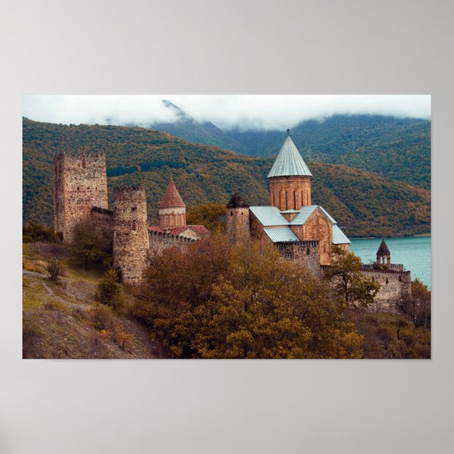 Affiche Monastère d'Ananuri Géorgie (Devant)