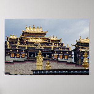Affiche Monastère tibétain de Songzanlin - Yunnan, Chine