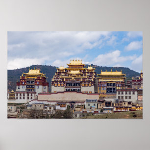 Affiche Monastère tibétain Songzanlin - Yunnan, Chine