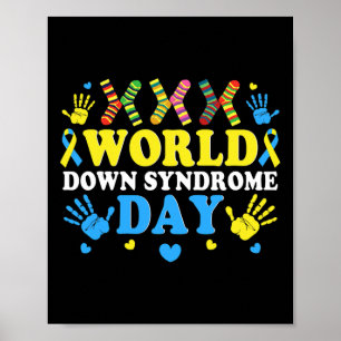 Affiche Monde de chaussettes cool Supporter de la sensibil