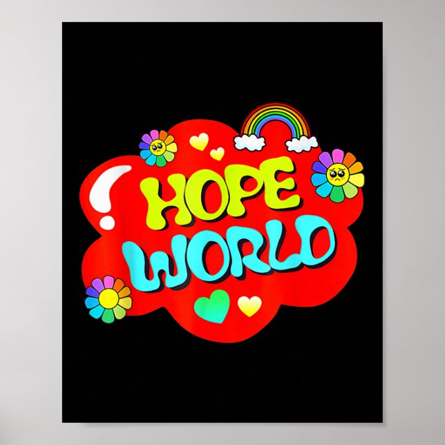 Affiche Monde de l'espoir coloré (Devant)