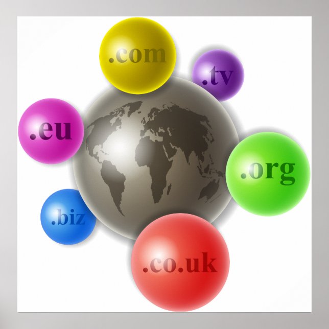 Affiche Monde des domaines (Devant)