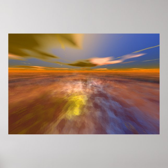 Affiche MONDE D'HYPERION, CIEL DE PAYSAGE ALIEN, NUAGES Sc (Devant)