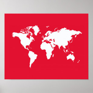 Affiche Monde élégant en géranium