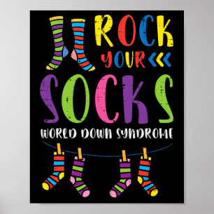 Affiche Monde Le Syndrome de Down Rocher Vos Chaussettes S