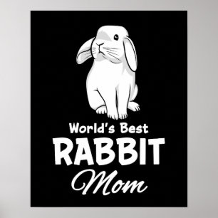 Affiche Monde meilleur lapin maman lapin mère lapin