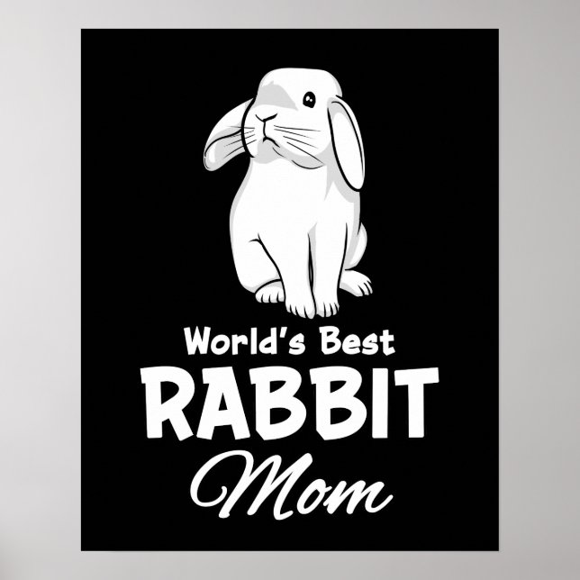 Affiche Monde meilleur lapin maman lapin mère lapin (Devant)
