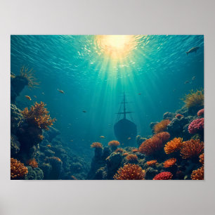 Affiche Monde sous-marin profond