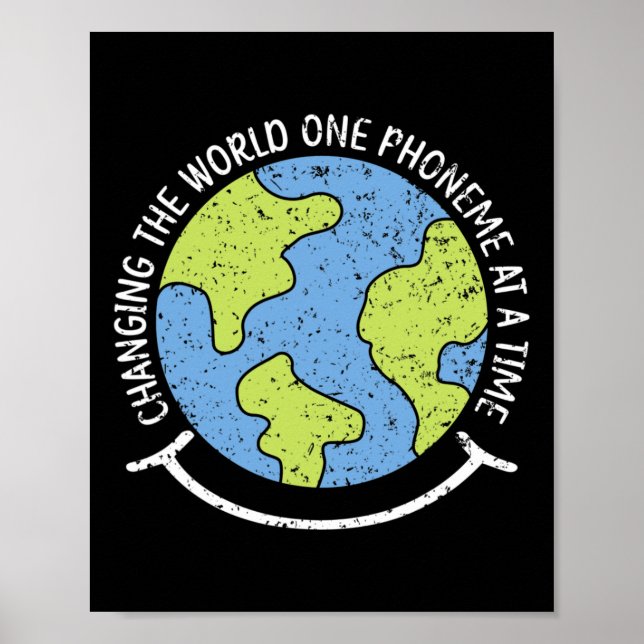 Affiche Monde Un Phonème À La Fois Dyslexie Sensibilisatio (Devant)