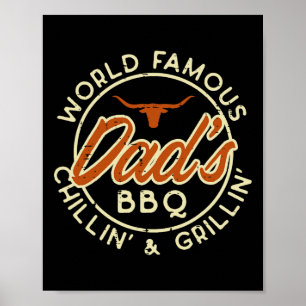 Affiche Mondes Célèbres Dads Bbq Grillin Barbecue Pères Da
