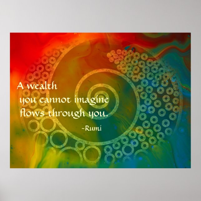 Affiche Mondes d'Art poétique de Rumi (Devant)