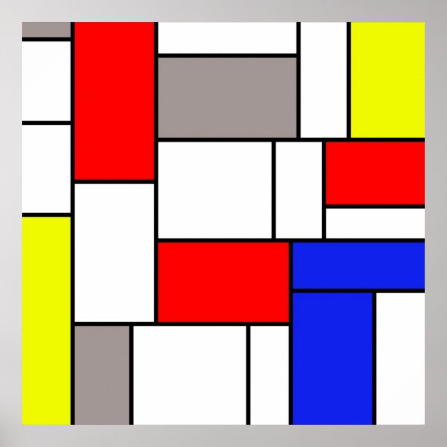 Affiche Mondrian (Devant)