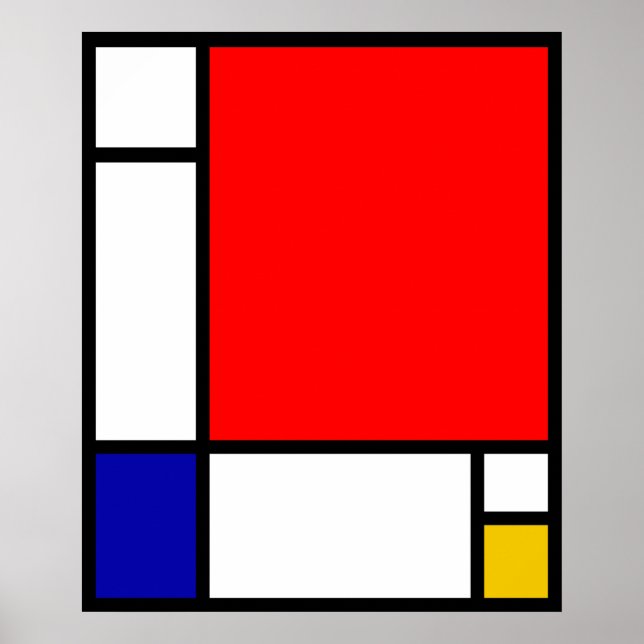 Affiche Mondrian 1 (Devant)