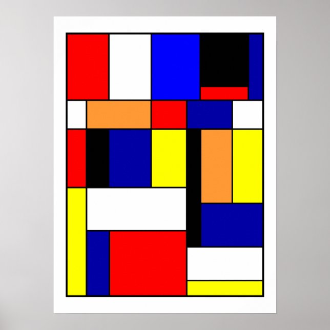 Affiche Mondrian #1 (Devant)