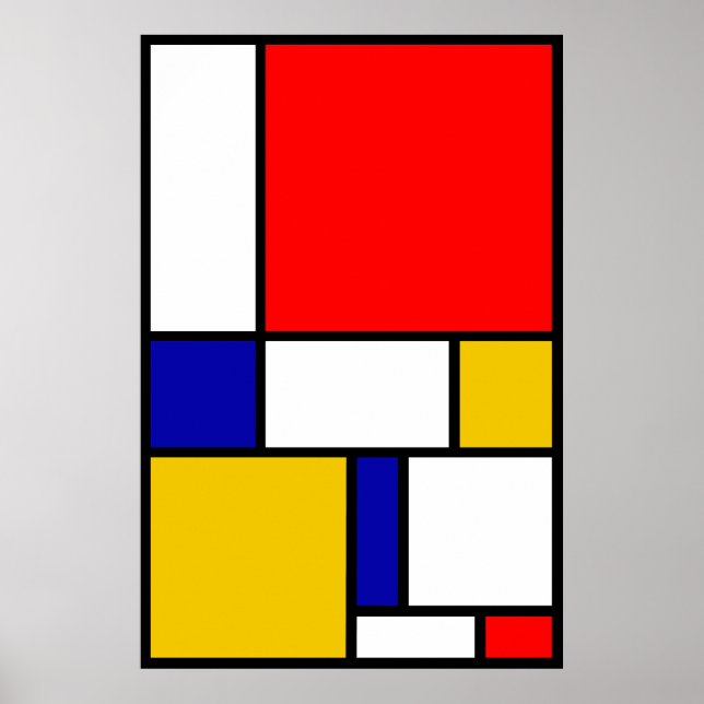 Affiche Mondrian 2 (Devant)